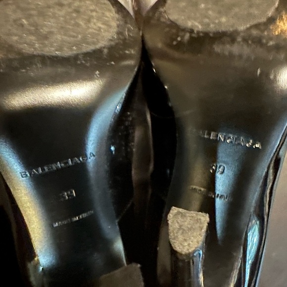 Balenciaga Knife Boot Black patent leather/velvet - Picture 3 of 6